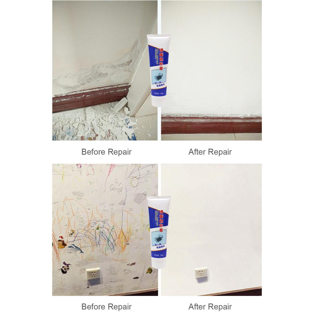 250g Drywall Repair Kit Wall Mending Agent Scraper Surface Repair Cream Instant Wall Plaster Repair Paste To Cover Holes Cracks Graffiti