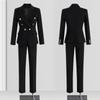 Troyman Damen knitterfreies Business Casual Anzug-Set