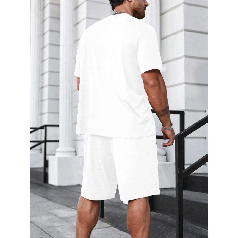European Size Men's short-sleeved T-shirt , casual sports regular T-shirt top spring and summer, as a gift