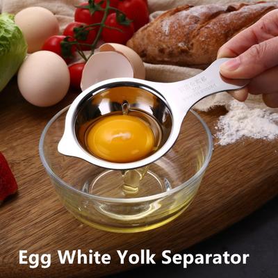 Stainless Steel Egg White Yolk Separator Tool Baking Accessories Kitchen Tool Egg Divider Baking Cooking Hand Egg Gadget