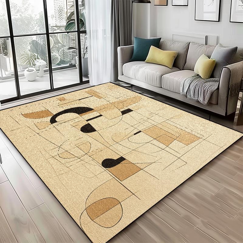 Modern Luxury Geometric Carpet Living Room Abstract Bedroom Decoration Sofa Non-slip Rug Office Balcony Coffee Tables Floor Mat