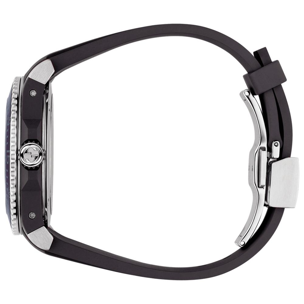 Gucci YA136318 Dive Embroidery Tiger Black Dial Men's Watch
