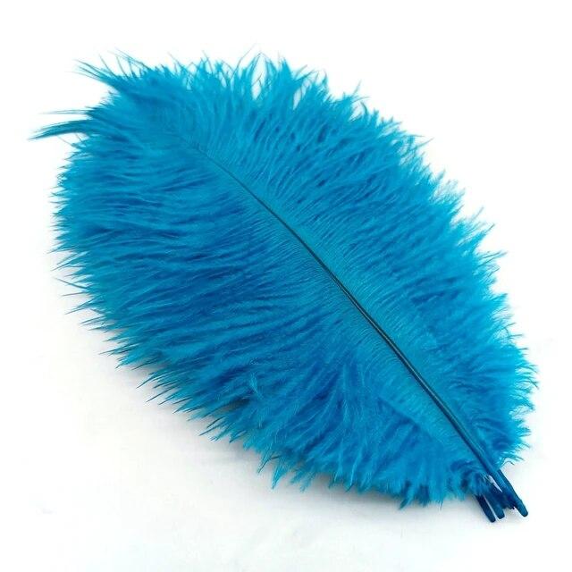10Pcs Ostrich Feathers Decorative Vase Pluma Wedding Table Centerpieces Carnival Accessories DIY Creative Leisure Craft Supplies