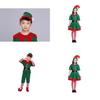 Delightful Christmas Elf Cosplay Costume Couple Outfit For Fancy Dress Xmas Party Role Play
