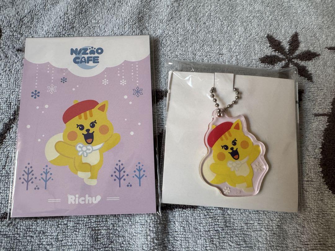 

[USED] Niziu NIZOO CAFE Richu Keychain Memo Pad