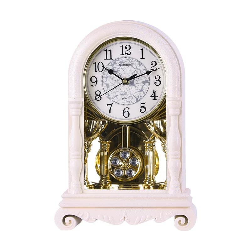

Retro Pendulum Wall Clock Luxury Large Desk Living Room Vintage Pendulum Wall Clocks Wood Ornaments Home Desk Accessories
