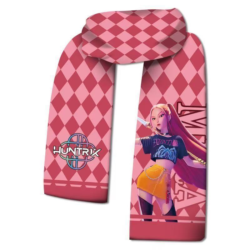 Anime Merchandise Girls'  The Witch Hunt Team KPOP Scarf, Autumn and Winter Children's Season Warm Scarf