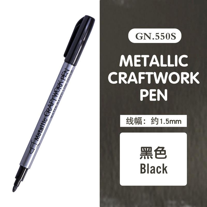 1 szt. Metalowe Wodoodporne Permanentne Markery do Form Żywicy Epoksydowej DIY Kolor Złoty Srebrny Materiały do Rysowania Marker Rękodzieło