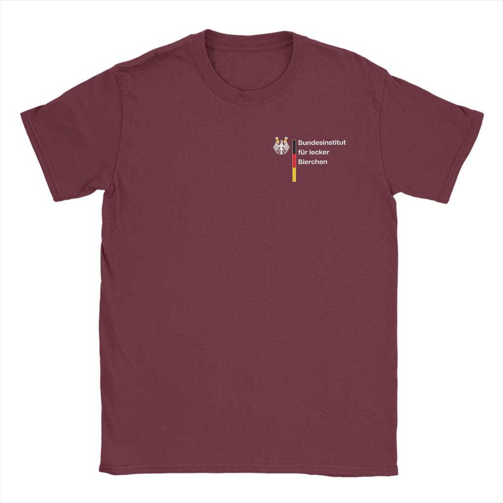 Německý-Federální institut pro lahodná piva Tričko Pánské Zábavné Čistá Bavlna Trička Kulatý Výstřih Krátký Rukáv Tričko Nápad na Dárek merch