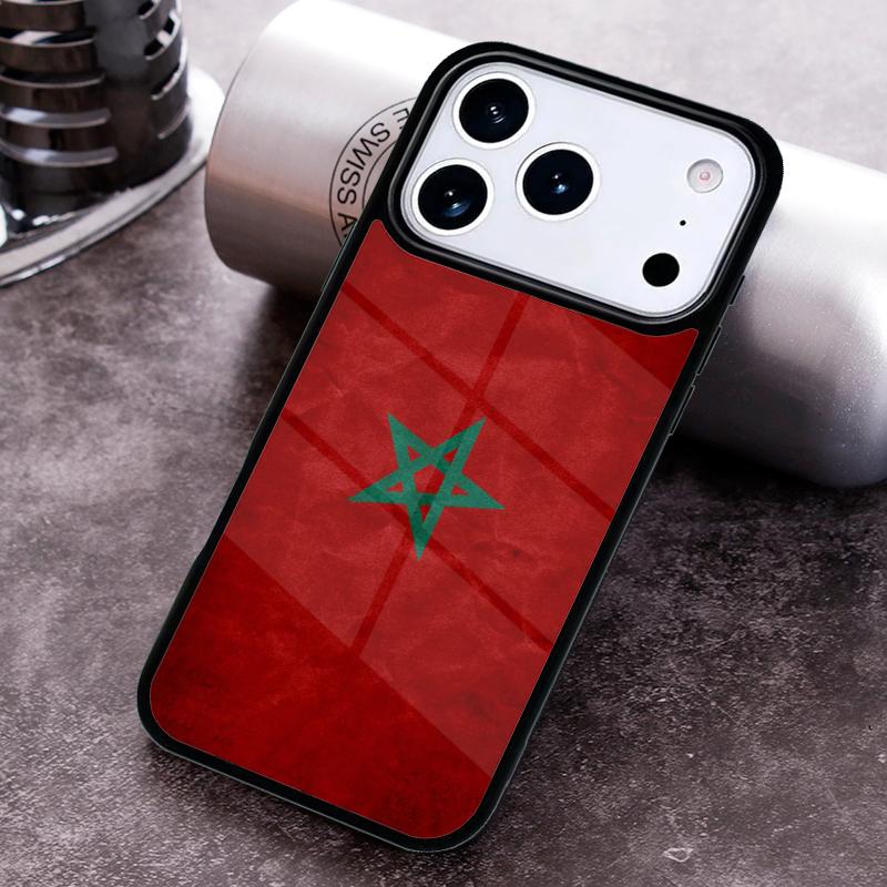 Maroko Maroc Marocká vlajka Pouzdro na telefon pro iPhone 17 16 15 Pro Max Air 14 13 12 11 Plus Nárazuvzdorný Capa Kryt
