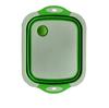 Multi-functional Home Vegetable Washing Basin Drain Washing Folding Chopping Board Kitchen Plastic Water Trough Chopping Block