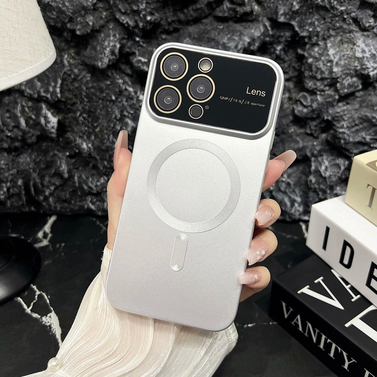 

Роскошные однотонные магнитные мягкие чехлы для iPhone 15 14 13 12 11 Pro Max Plus, большой защитный чехол для окна камеры Magsafe, чехол для телефона iPhone 15 Pro Max