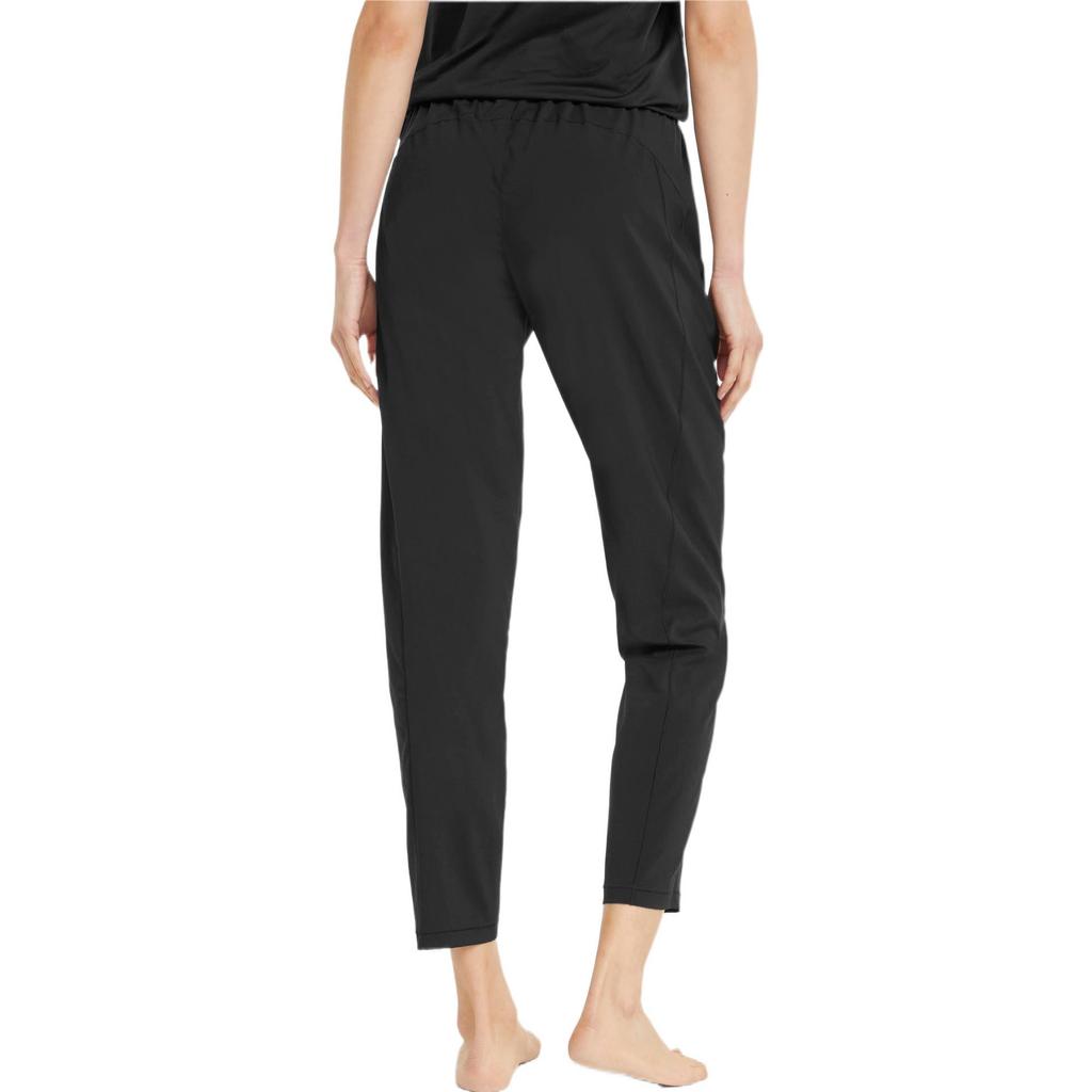 Puma Yoga Series Solid Color Drawstring Yoga Pants Women Pants Black 521923-01