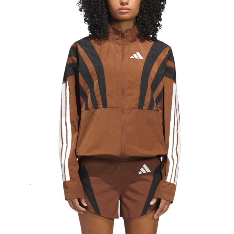 adidas Running Jackets Unisex Preloved Brown Stand Collar Moderate Other KH1639