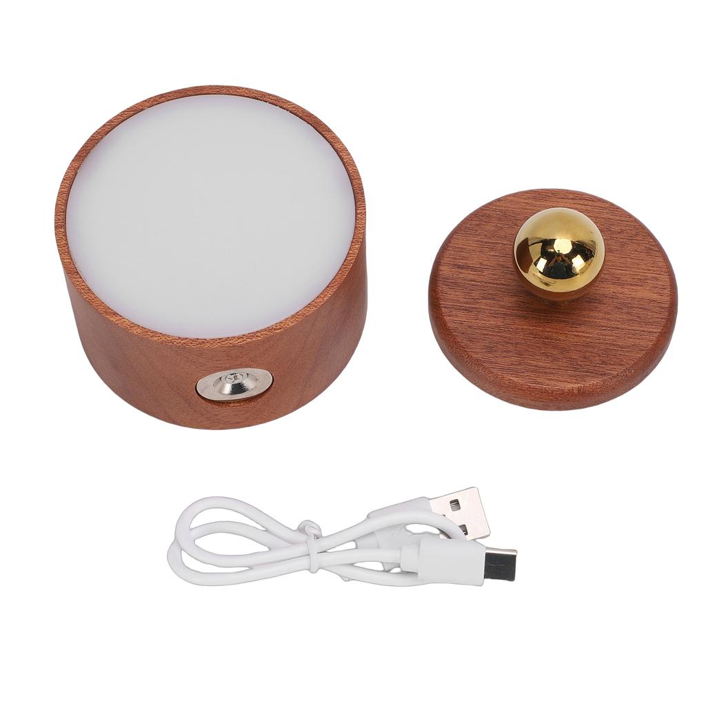 Wall Light LED Solid Wood Rechargeable Magnetic Eye Caring Dimmable Wall Touch Control Lamp for Night Feeding