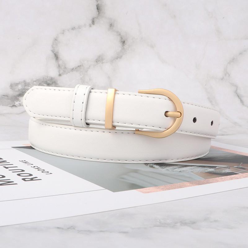 Vintage Belt Leather Women Versatile Decorative Waistband Casual Jeans Strap