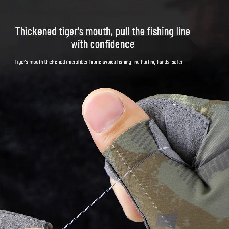 IDDO.NA Men's Half-Finger Fishing Gloves