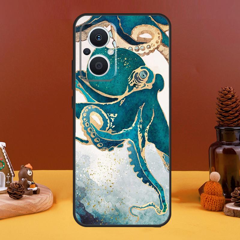 Marine Life Ocean Octopus Case For OPPO Reno 10 Pro 11 F 4 5 6 7 8 Lite 4Z 5Z 8T OPPO Find X5 X2 X3 Lite X6 Pro Cover