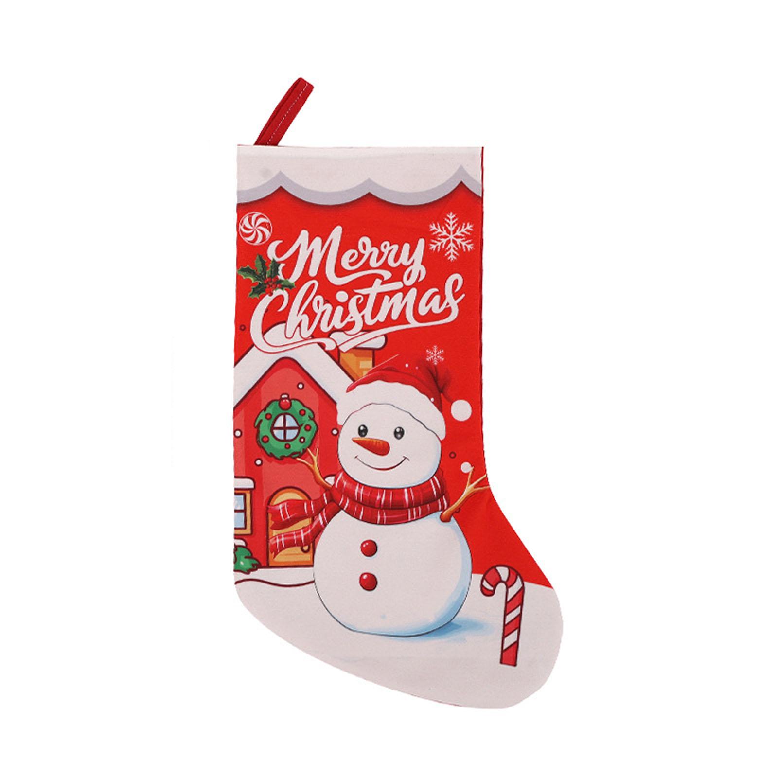 

Christmas Stocking Gift Bag Children s Candy Bag Christmas Tree Fireplace Decoration Pendant One Size