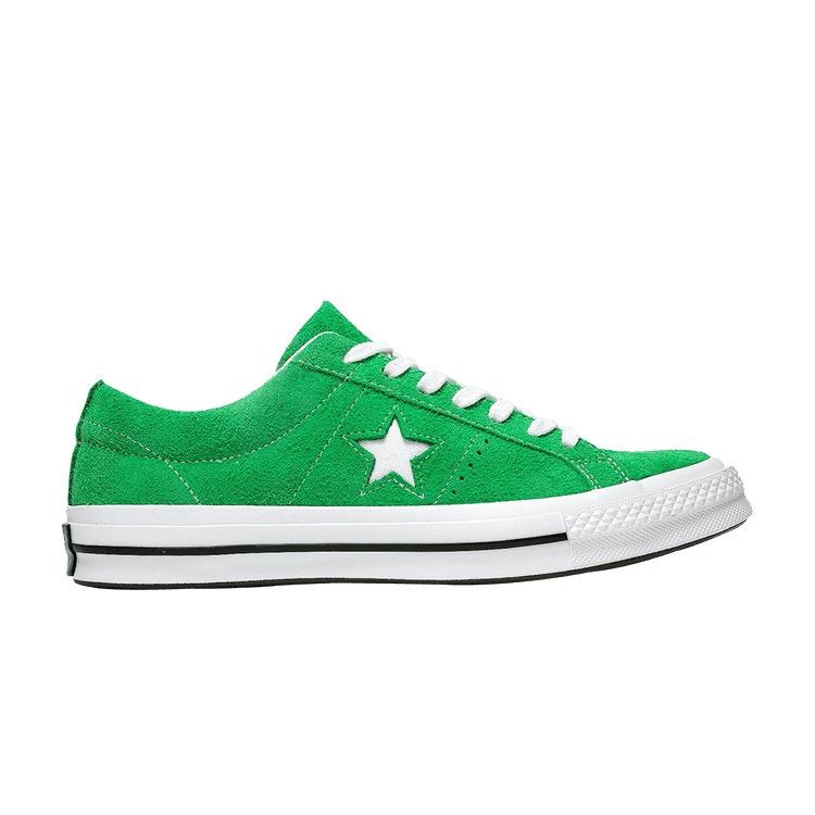 

Converse One Star Ox Green Suede Unisex Sneakers White Black 161240C