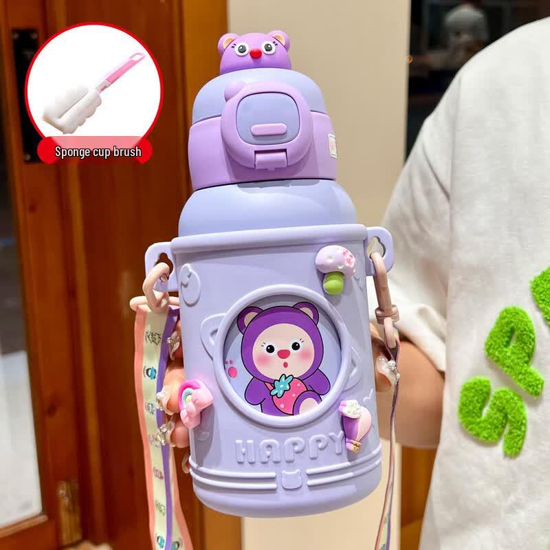 Lishin Children s 316 Stainless Steel Insulated Straw Cup