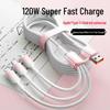 120W JIKE 3-in-1 Fast Charging Cable for Huawei, Android, & Apple Devices
