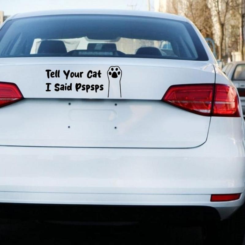 23cm x 9cm Cute Cats Paws Design Decal Waterproof Removable for Cars Motorcycles Laptops Smooth Surfaces No Residues