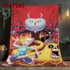 Adventure Time 2D Flat Pattern Flannel Blanket High quality All Seasons Warmth and Comfort Perfect for Christmas Gifts.MMT0918419