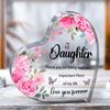 2D Flat Elegant Floral Acrylic Decorative Plaque and Ornament: Desk Decor and Meaningful Gift for Your Daughter's Special Occasions - Graduation