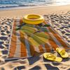 Lemon Print Beach Towel, Oversized Quick Dry Microfiber, Sand Free, Perfect for Beach, Pool, Travel, Summer Gift, Tropical Vibe