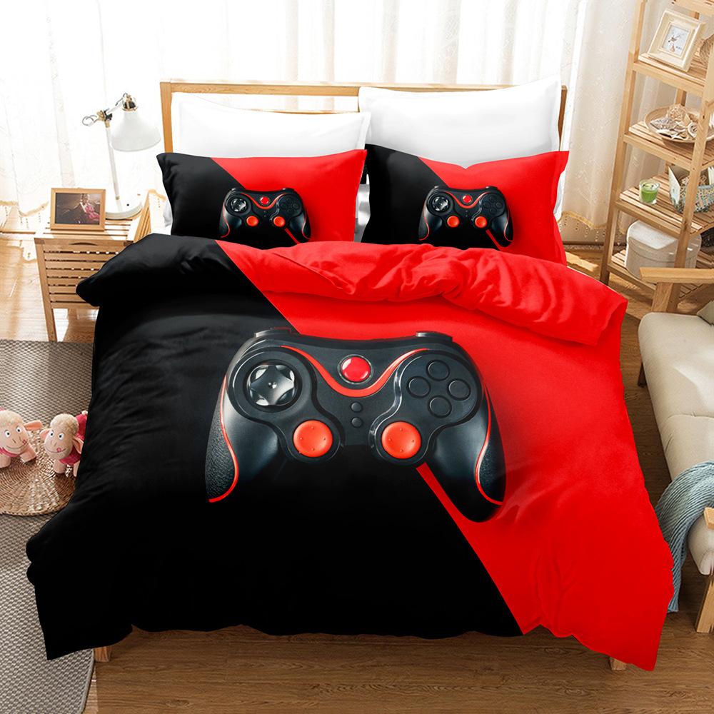 Three-Piece Digital Printing Kit Bedding, Gamepad Home Textile Four-Piece Quilt Cover