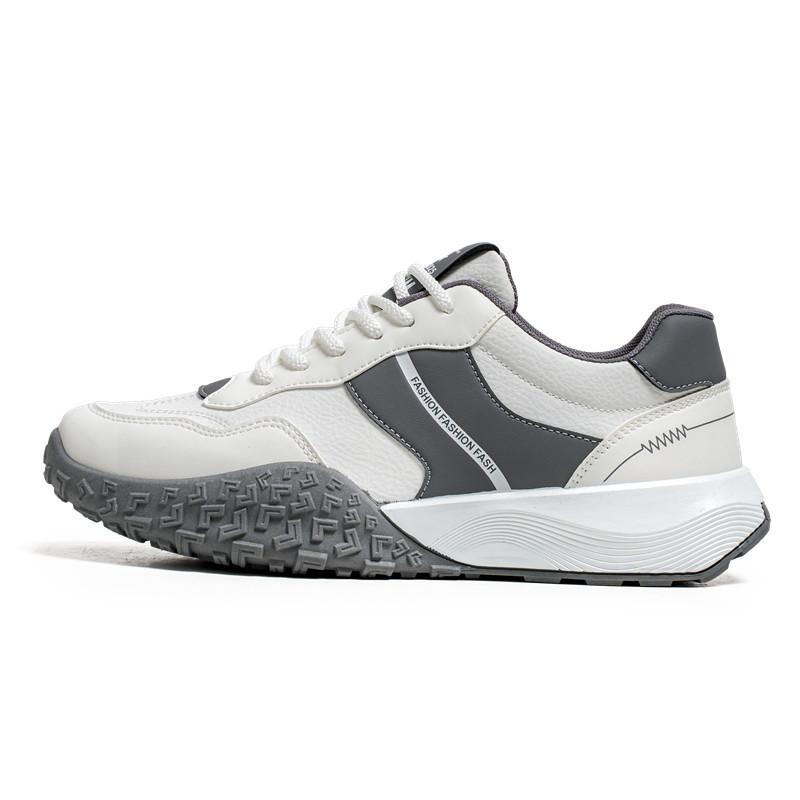 

Men s shoes sports shoes spring and autumn leather surface breathable non-slip casual shoes men s platform retro outdoor teen tide shoes 44