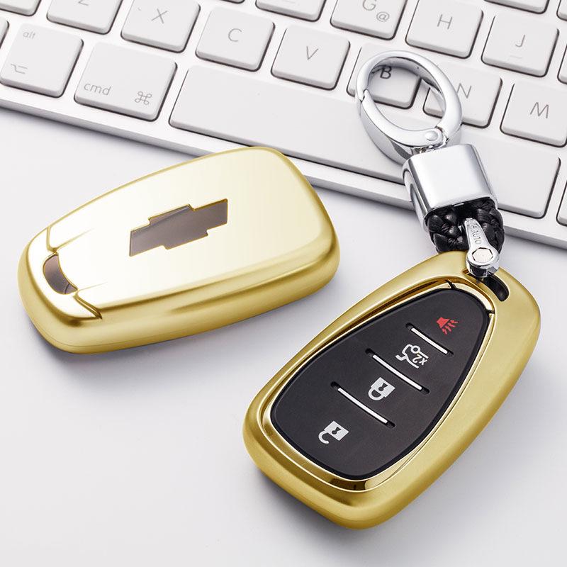 Chevrolet Key Cover for Cruze, Malibu XL, Trax, Equinox - TPU Shell & Buckle for Smart Models