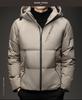 Men's Winter Hooded Down Jacket - Fashionable, Casual, Warm, Thick Windbreaker with White Duck Down Filling