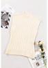 Women's Winter Sleeveless High Collar Vest Sweater - European & American Style, Solid Color
