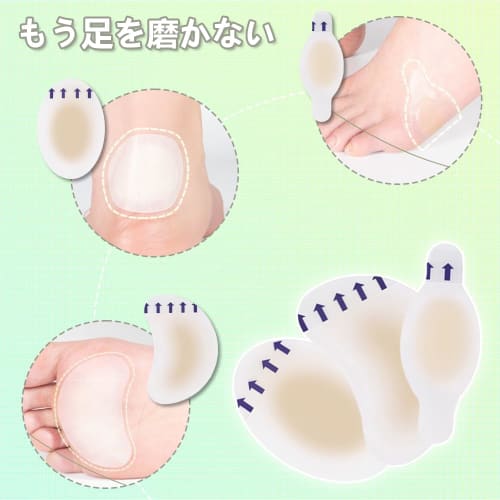 Deiboun Shoe Blister Prevention Tape, Pack of 10, Foot Protection Pads for Heels, Soles, and More, Waterproof, Shock Absorbing, Prevents Heel Blisters