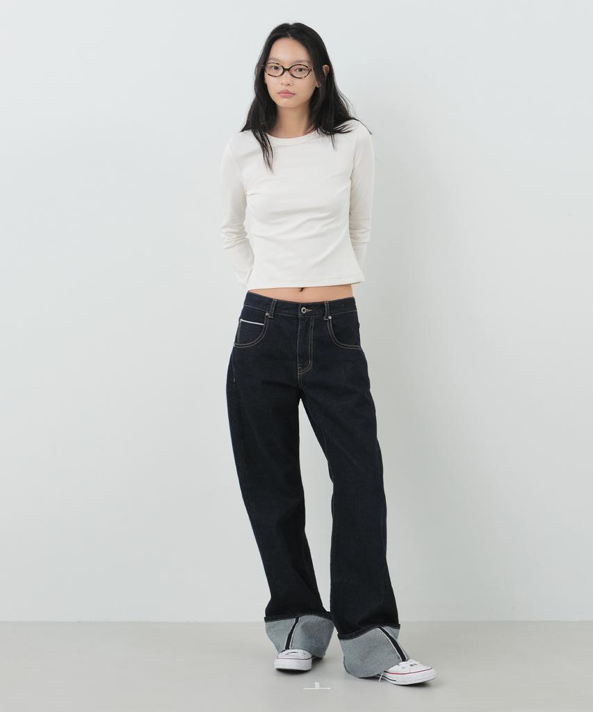 CITYBREEZE Cotton Round Long Sleeve T-Shirt (Basic)_4 Colors