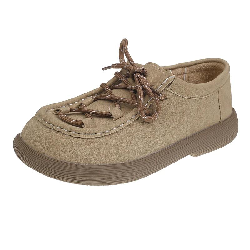 Women's Casual Shoes Suede  Straps Flat Shoes Women Leisure Round Heel Flannel Spring Round Heel Retro Zapatillas De Mujer