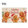 Christmas Bathroom Door Rug Mat, Festive Entrance Rug, 35" x 24" Non-Slip Washable Indoor Floor Mat Welcome Water Absorbent for Kitchen Holiday