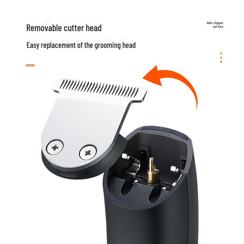 Professional Portable Electric Hair Clipper for Men with Digital Display - Ideal for Salon and Home Use