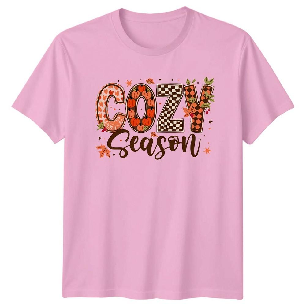 Cozy Season Fall Season Holidays Seasonal Unisexs TShirt Unisexs Tee Graphic Top