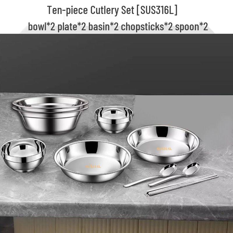 Hanyou 316L Stainless Steel Dinnerware Set