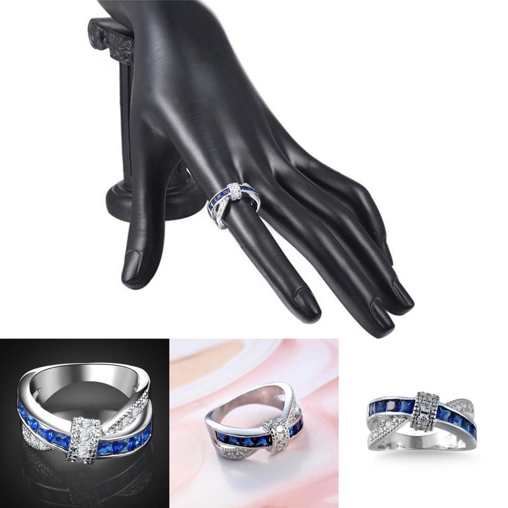 Geometric Copper Ring With Stunning Zircon Cross Design In Multiple Elegant Colors