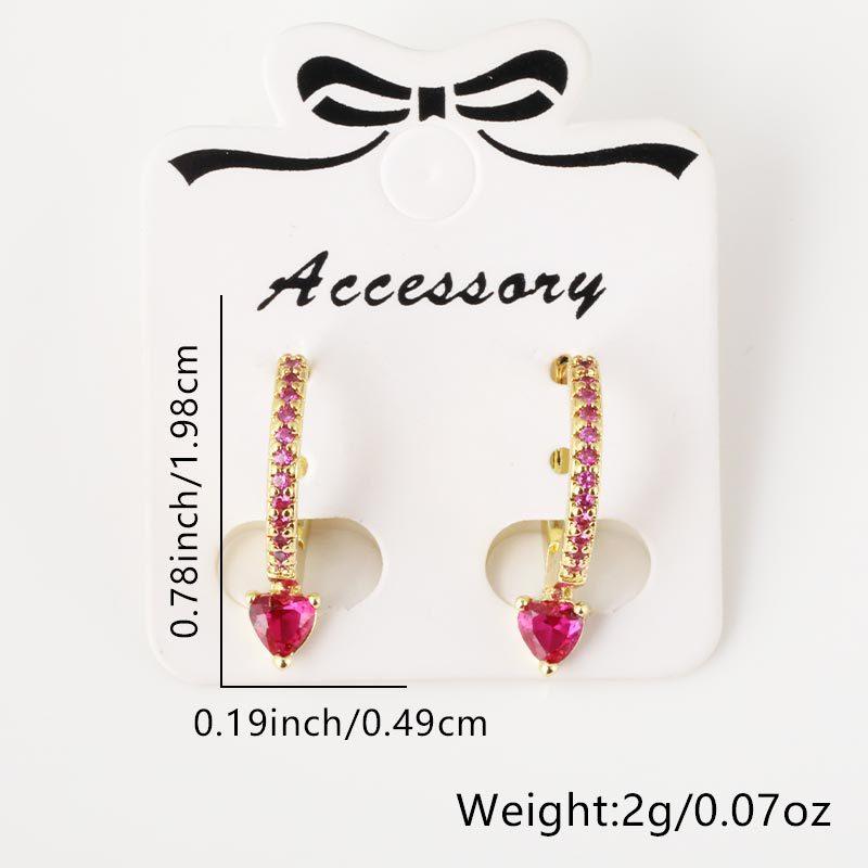 Damen Schmuck Kupfer Mikro Inlay Zirkon Ohrringe Mode Kreative Stecker Ohrringe mit Strass Accessoires