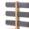 Luxurious Velvet Bracelet Display Stand with Wood Base - Elegant Jewelry Organizer for Dresser or