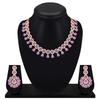 Kundan i amerykański diamentowy naszyjnik zestaw biżuterii z kolczykami dla kobiet