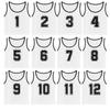 Bibs for Children and Adults, 12 Colors, 12-piece Set, Numbered, Unisex, for Soccer, Basketball, Futsal, School, Sports Day, Community Events, One Siz