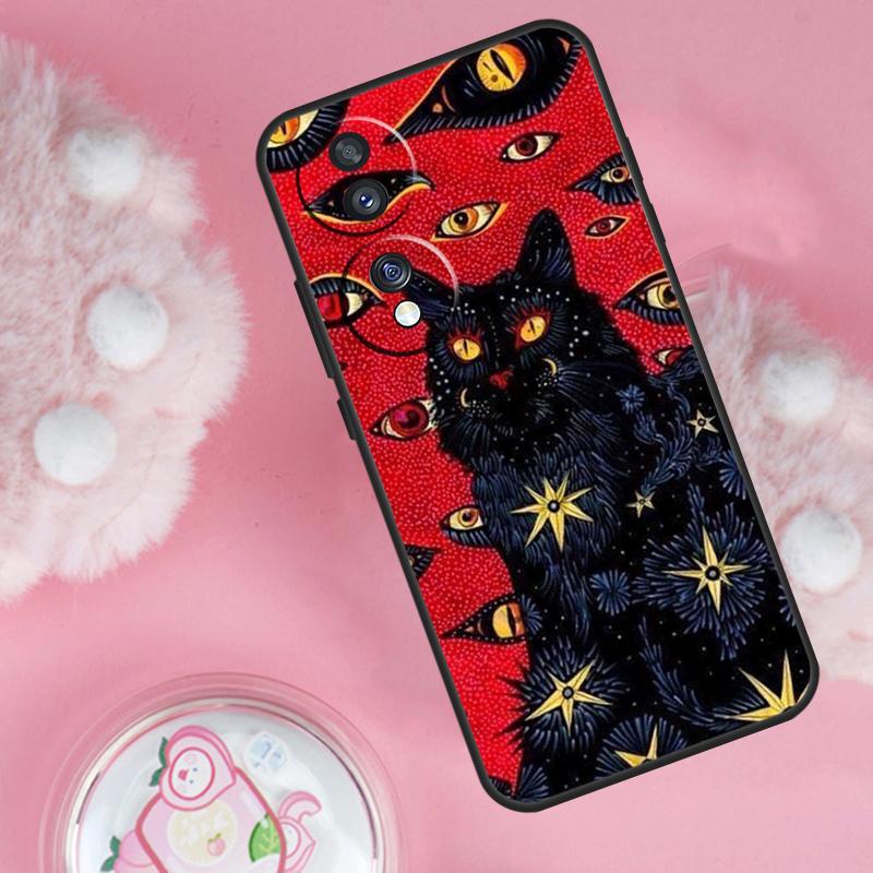 Death Tarot Cat Case For Honor 70 90 50 Lite X9c X8a X8b X9b X9a X8 X9 Honor 200 Lite Magic 5 6 7 Pro Cover