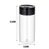 Clear Plastic Spice Jar Adjustable Hole Size Rotateable Lid Salt Pepper Seasoning Bottle Kitchen Storing Spice Powders