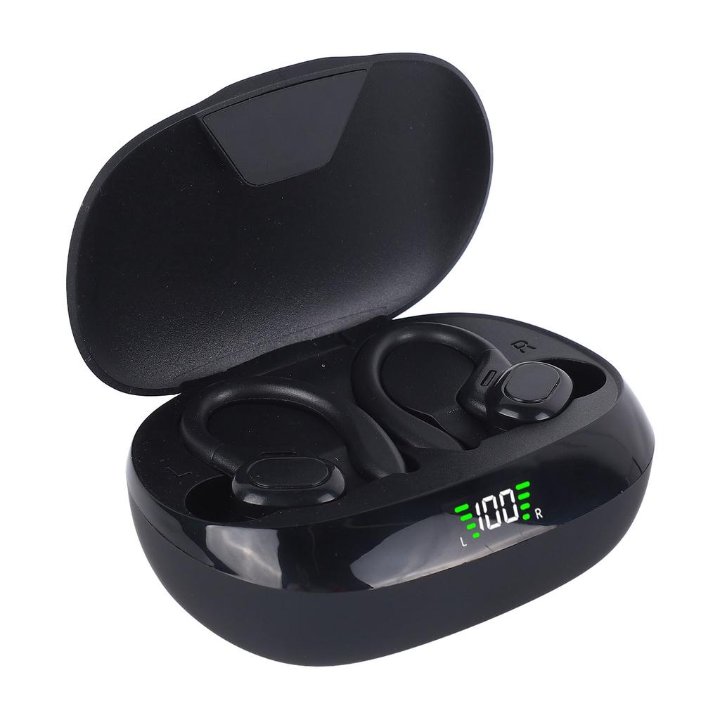 Wireless Bluetooth Earphones HD Smart Noise Cancellation Stereo Surround Sound Sports Headphones with Earhooks